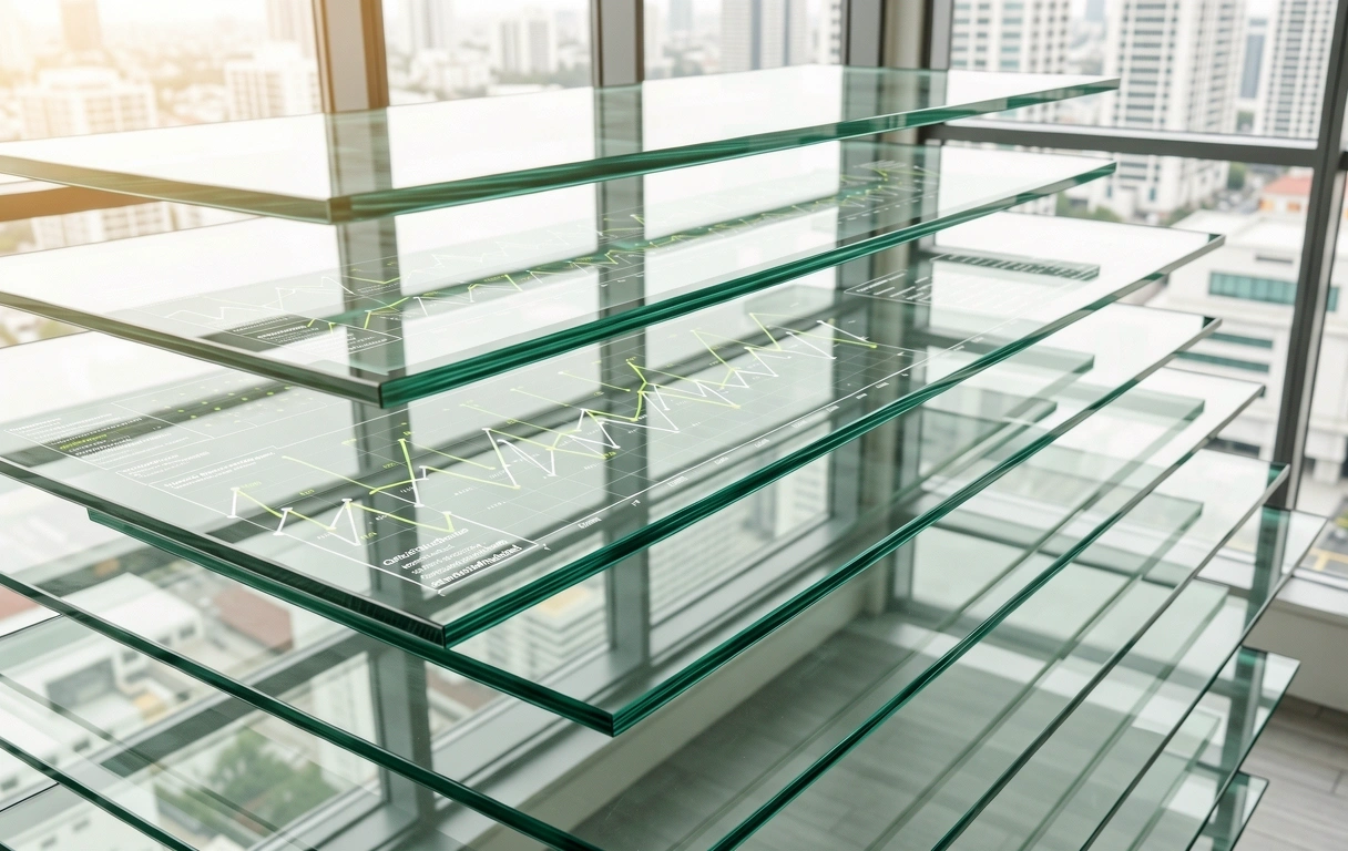 Visual representation of layered data processing